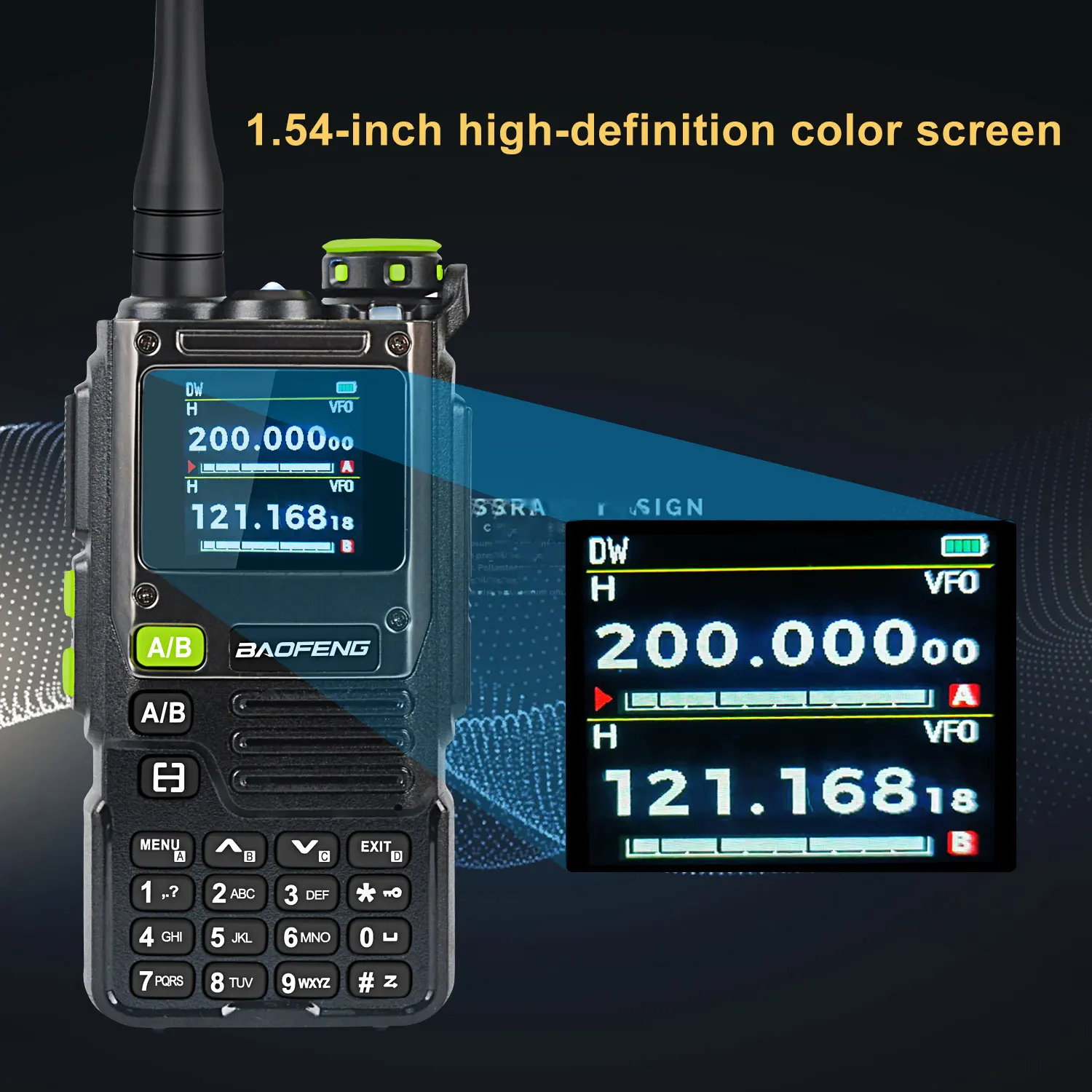 Baofeng K61 PRO K61pro 65-600MHz Multi-Band 640Ch Scrambler Dual Watch Frequency Sweep Amateur FM VOX Walkie Talkie 3