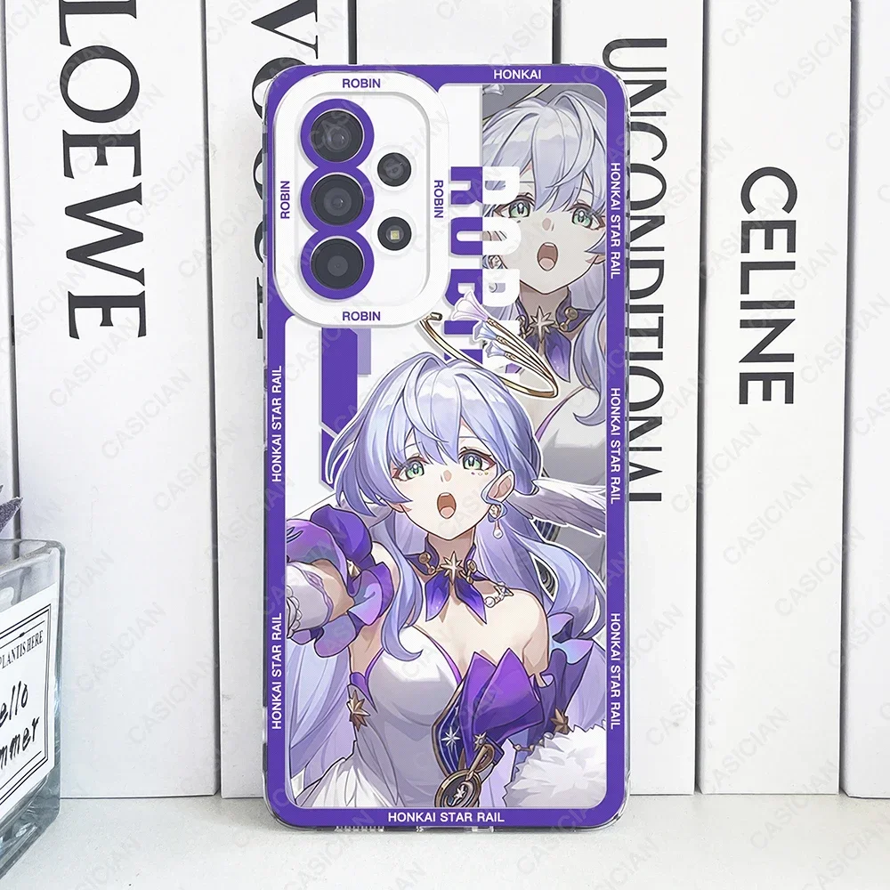 Clear TPU Phone Case Featuring Hot Game Honkai Star Rail Design