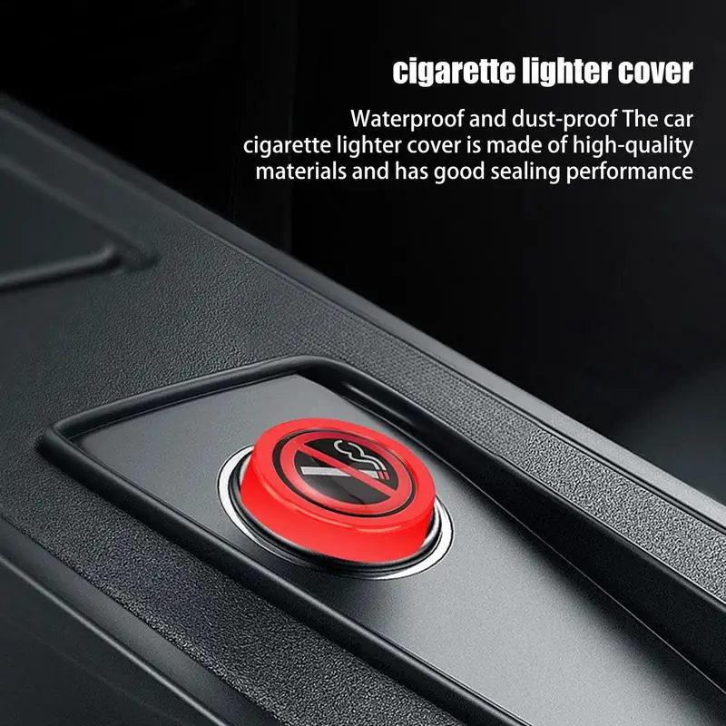 Car Lighter Plug Cover Dustproof Plug Fire Missiles Button Decorations Cap Shield Automotive Vehicles Cigarette Lighter Covers