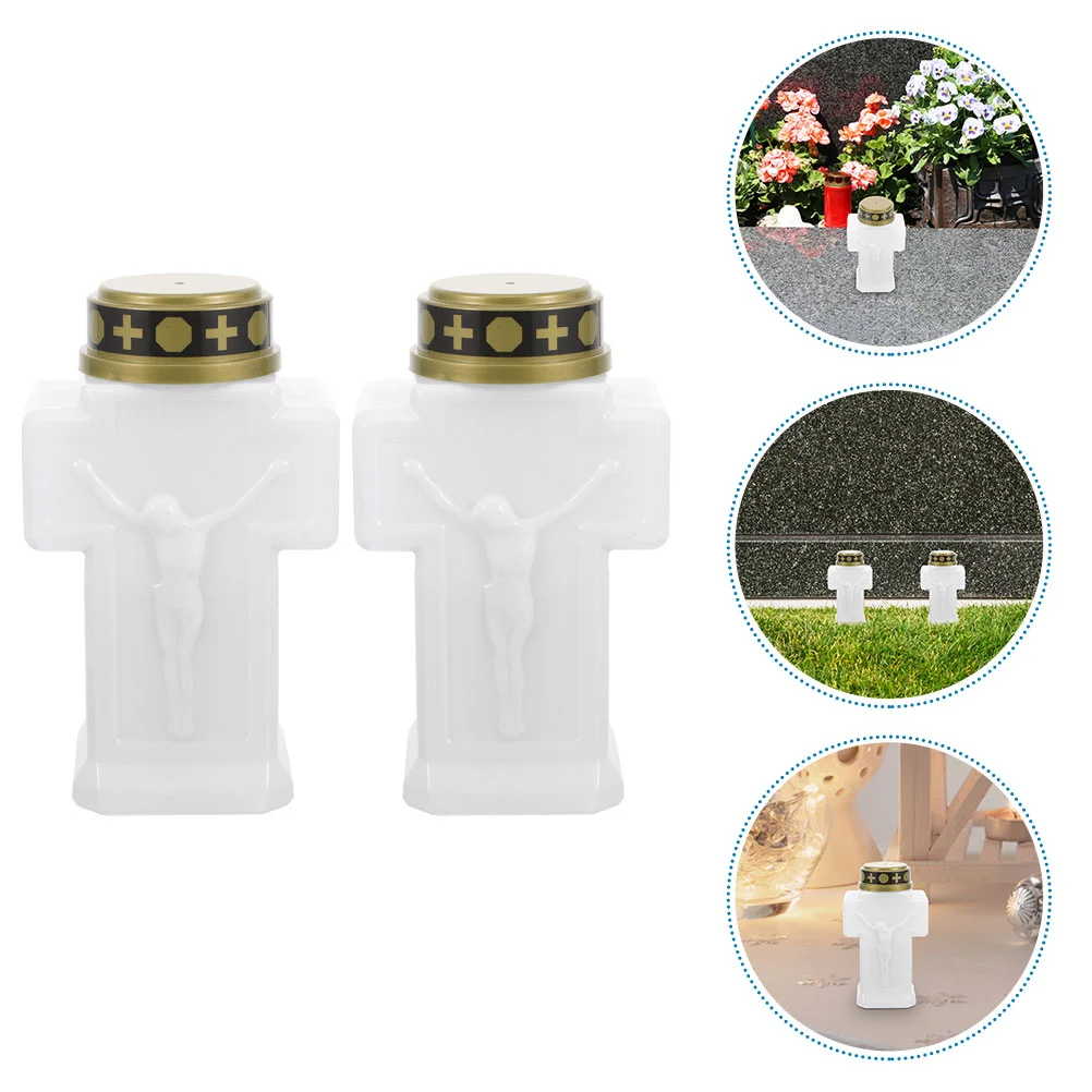 

Cemetery Light Jesus Lamp Birthday Decoration for Girl Backyard Electric