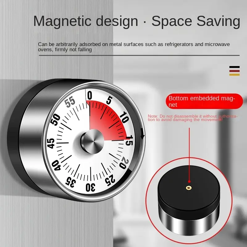 Visual timer Mechanical Countdown Timers Kitchen Classroom Baking Clock For Teaching Meeting Cookin Working 1pc