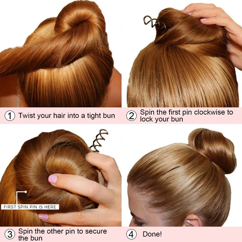 Women Spiral Hairpin Girls Minimalist Twist Barrette Lady Helical Hairclip Female Fixed Shape Bobby Pin Headwear Hair Accessory