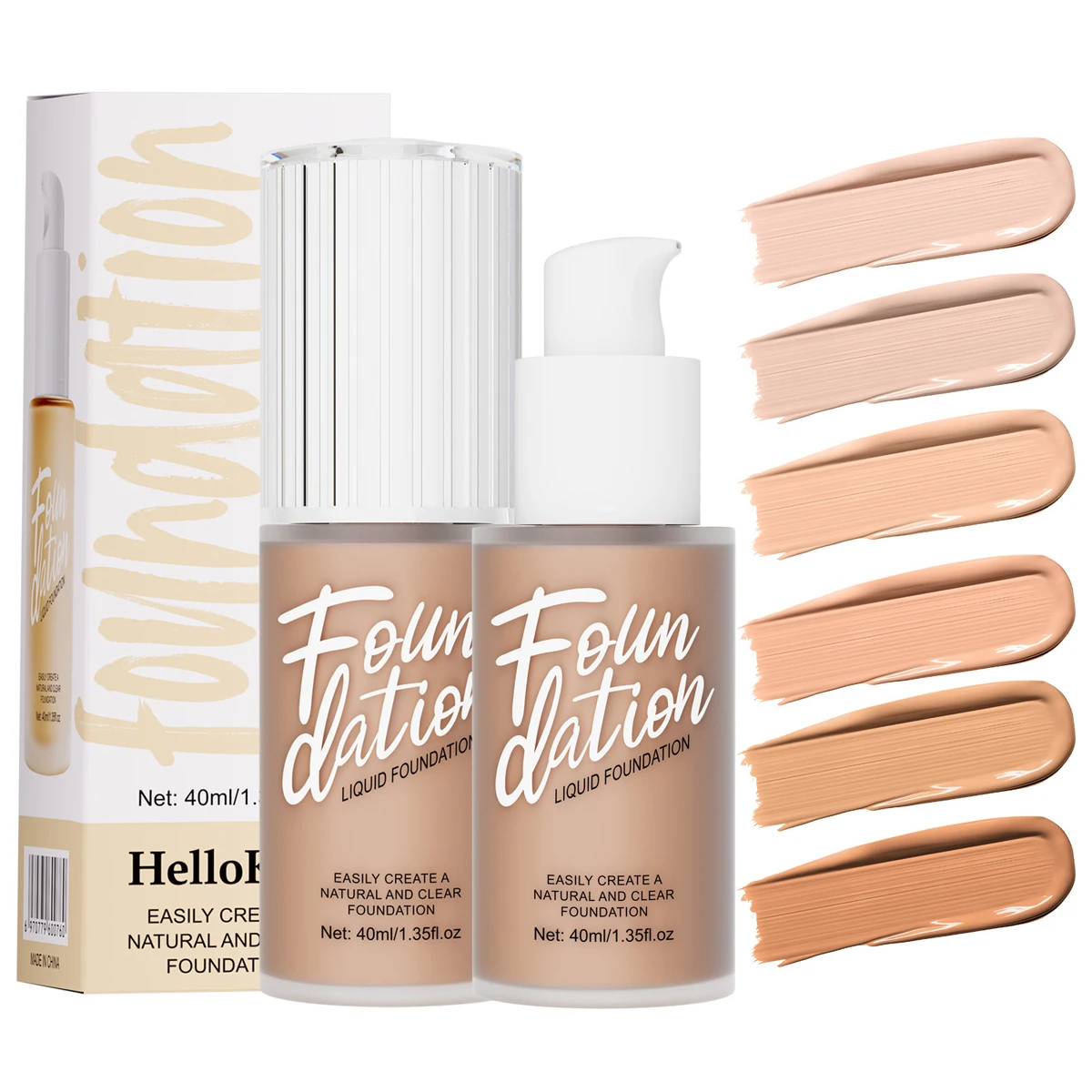 Waterproof Matte Liquid Foundation Provides Strong Coverage for Dark Circles Brightens and Evens Skin Tone and Doesn T Cake