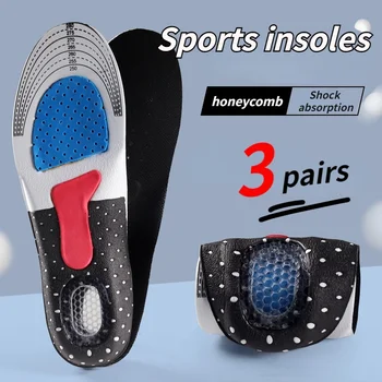 Solette ortopediche per uomo donna Cuscino in memory foam Soletta in gel Cuscinetti di supporto per arco plantare in silicone Cuscinetto per scarpe sportive Inserto morbido da corsa 1
