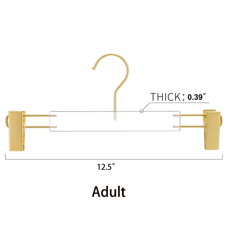 Crystal Acrylic Clothes Hanger Pants Organizer,Anti-slip Coat Rack for Dress Skirt Hanger,Wardrobe Saves Space,8/16Pcs 3