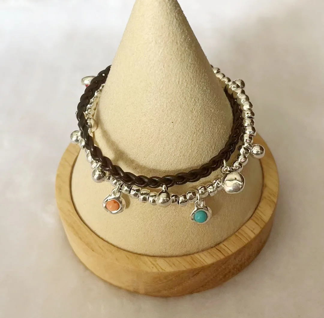 

Новинка 2023 г., unode 50, Лидер продаж в Испании, креативный высококачественный кожаный шнур, Модный женский браслет с драгоценными камнями, романтичная Подарочная сумка для ювелирных изделий