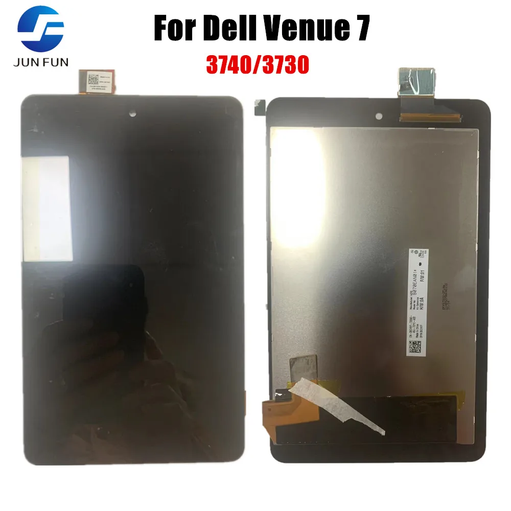 

7-дюймовый сенсорный экран для планшетного ПК Dell Venue 7 T01C 3740 3730, дигитайзер + ЖК-дисплей, запчасти для сборки, сменная панель