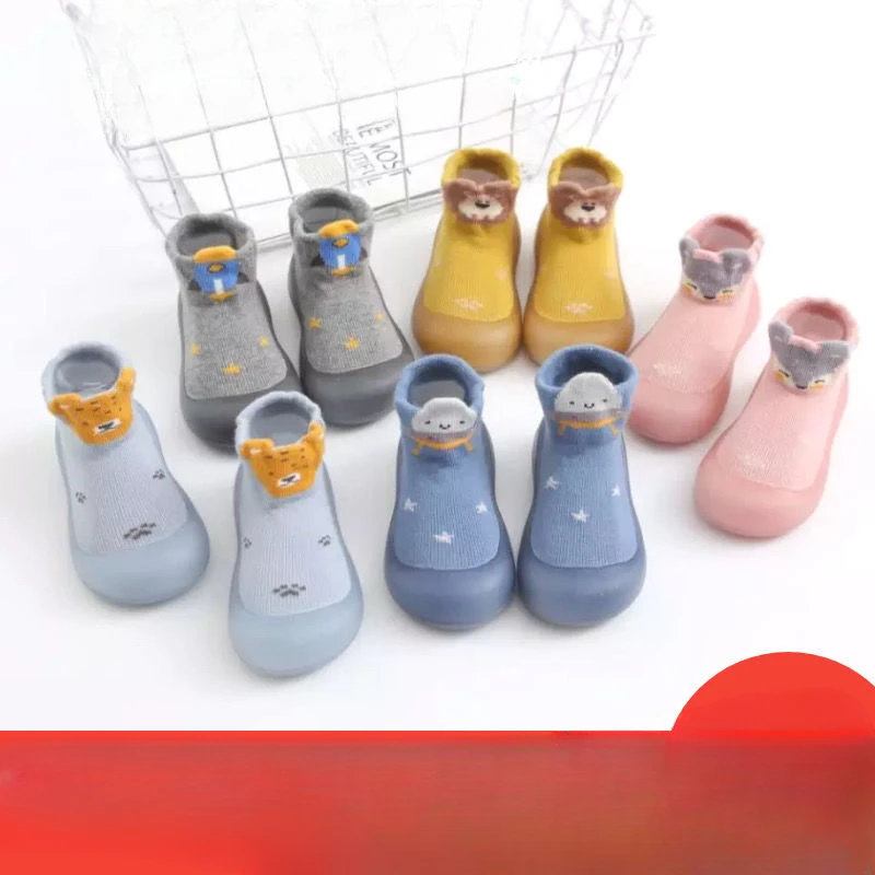 Baby Shoes Non-slip Rubber Soft Sole Breathable Spring Autumn Cartoon Indoor Outdoor Walking Shoes