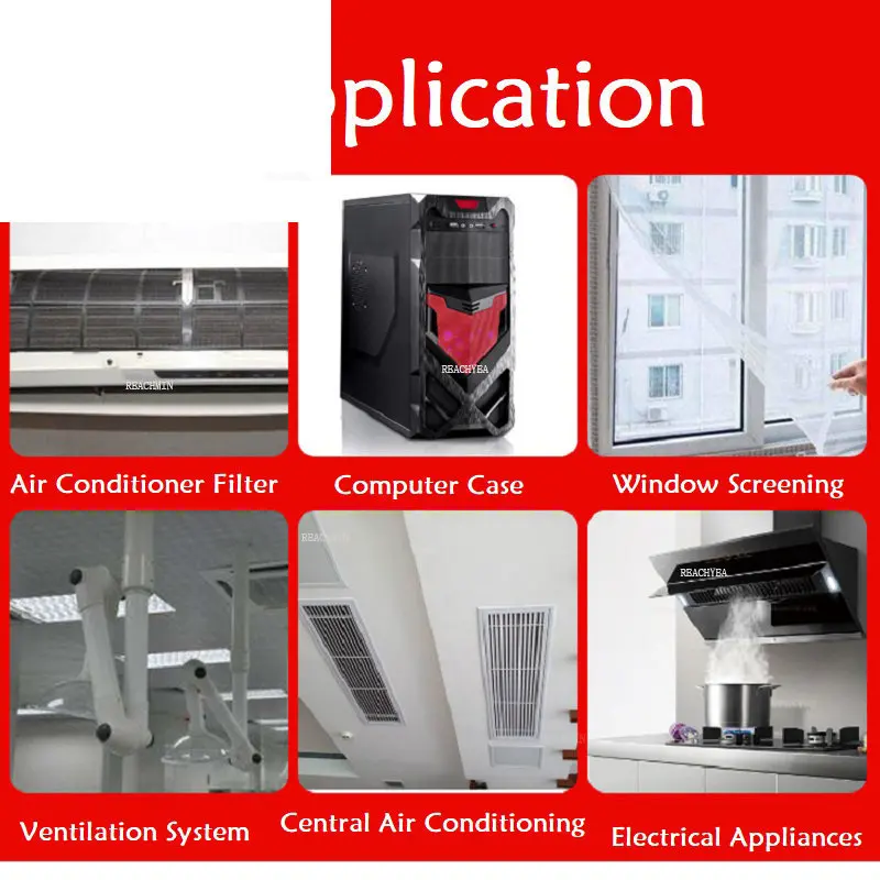 Air Conditioner Nylon Mesh Nylon Air Filter Conditioner Dust Filter Fan Room Mesh Cover Inlet