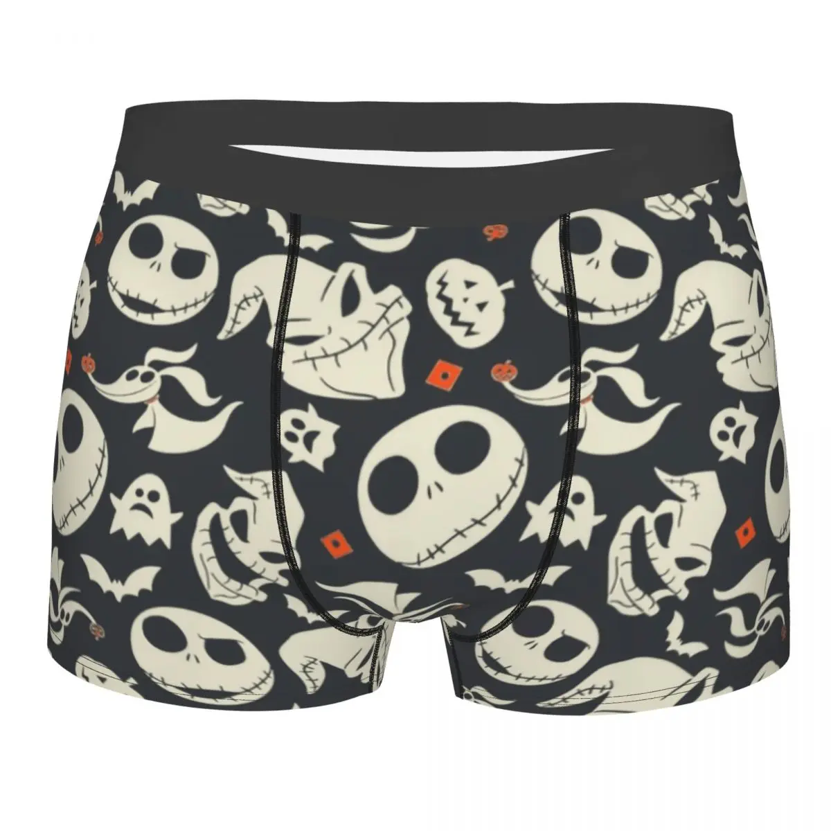 

Jack Skellington Underwear Male Printed Customized The Nightmare Before Christmas Boxer Briefs Shorts Panties Soft Underpants