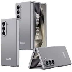 Matte Skin-Friendly Ultra-Thin Shockproof Folding Hard Back Cover Case for Galaxy Z Fold 6 (GRAY)