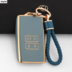 Sleek Pink TPU Car Key Case Cover (Grey Set 2)