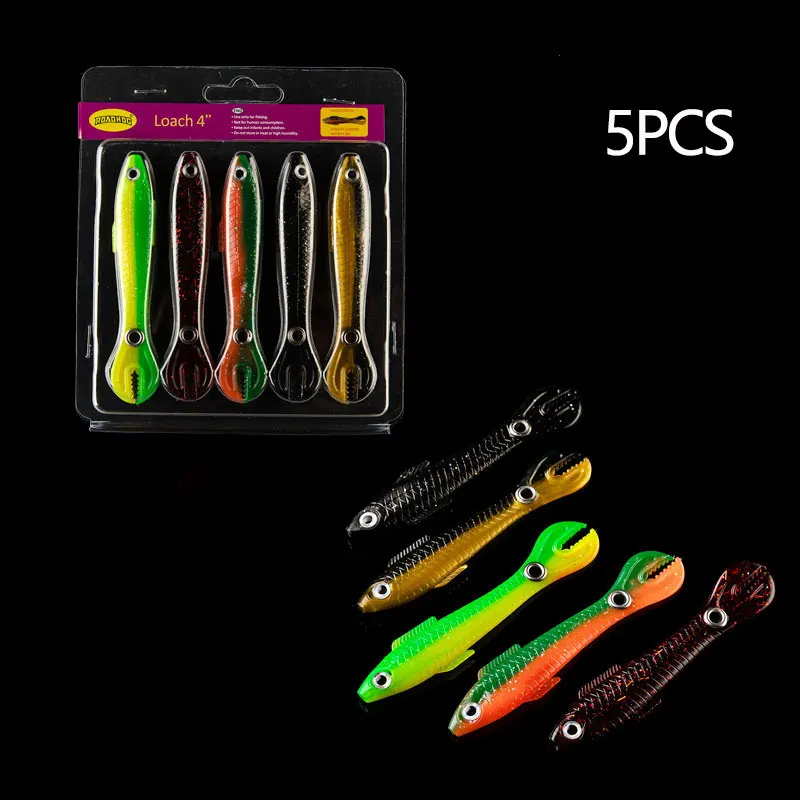 5pcs Luya ε巯 ̳ ΰ Loach  Ȥ T- ε巯 ̳ Bionic ̳ öƽ
