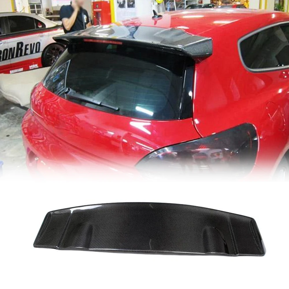 Carbon Fiber Rear Trunk Roof Lip Wing Window Spoiler for Volkswagen VW Scirocco 2008 2013 Non