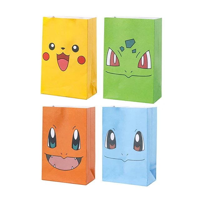Pokemon Party Favors Birthday Party Decorations Pikachu Paper Gift Bags  Handle Candy Box Baby Shower For Kids Supplies Gifts - Action Figures -  AliExpress