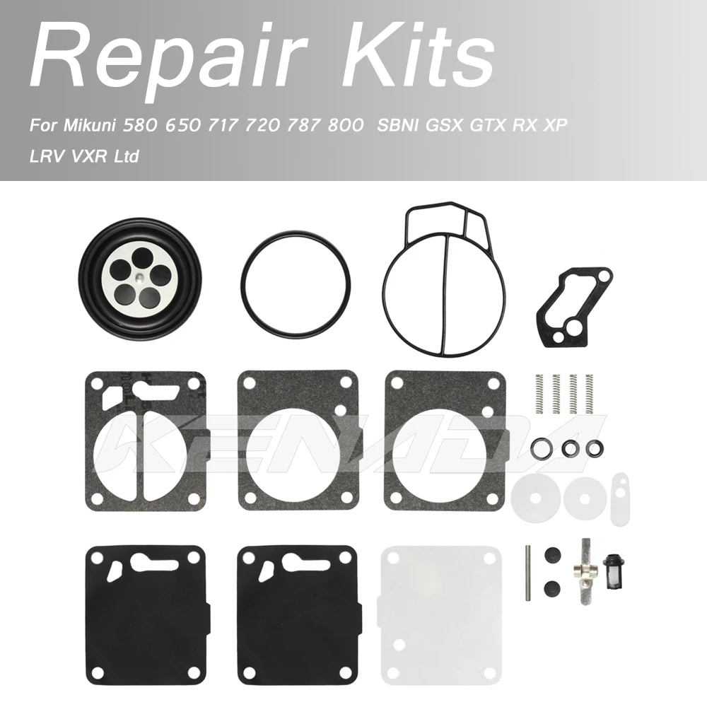 

For Mikuni 580 650 717 720 787 800 SBNI GSX GTX RX XP LRV VXR Ltd Carburetor Repair Kits
