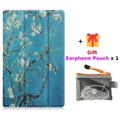 Custodia in pelle a tri-fold premium per tablet con funzione Smart Wake/Sleep