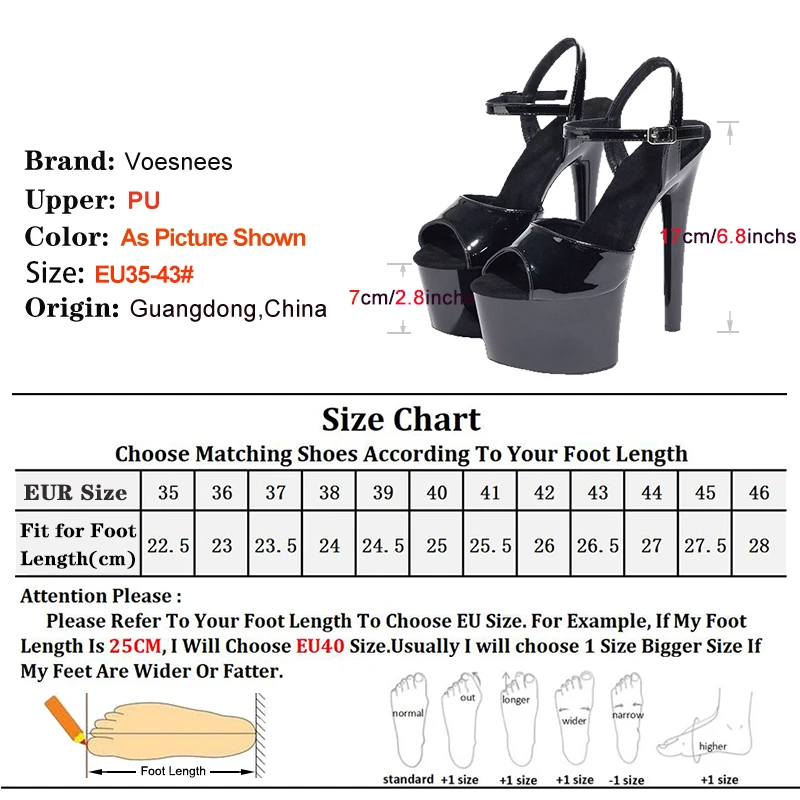 Fashion Designer Nightclub Party Versatile Sandals 17CM Thin Heels Women Summer Pole dance Shoes Plus Size 43 Platform Sandals