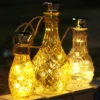 Solar Wine Bottle Light 2M 20 LED Copper Wire Fairy String Lights IP65 Waterproof Cork Light Auto On/Off Christmas Party Decor 5