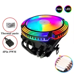 Premium ARGB CPU Air Cooler with 4PIN PWM and Advanced Heatpipe Technology (AMD - Without bracket)