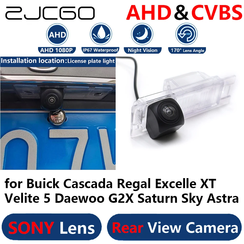 

Резервная камера заднего вида ZJCGO AHD 1080P для парковки Buick Cascada Regal Excelle XT Velite 5 daewoo G2X Saturn Sky Astra