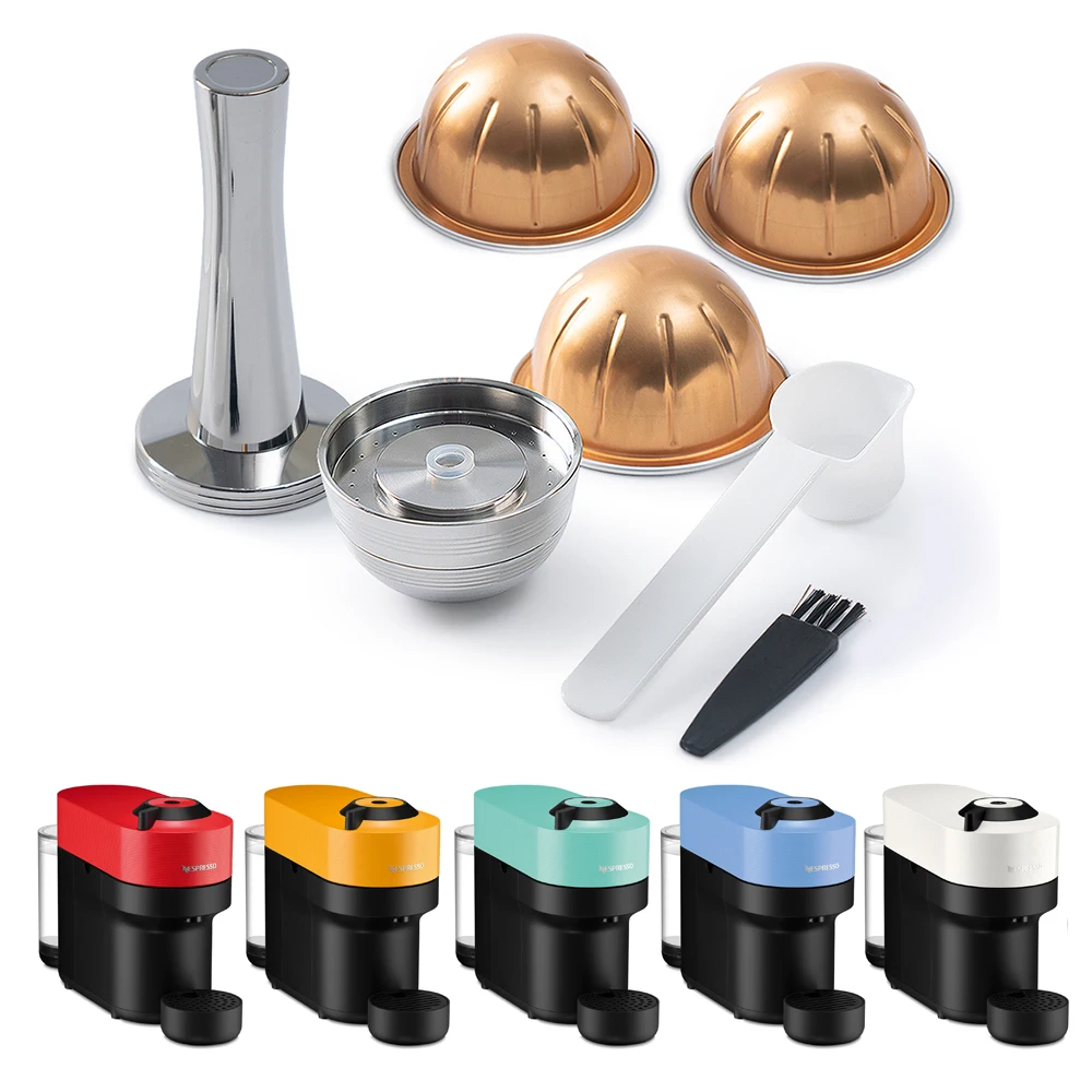 Cápsula de café reutilizable de acero inoxidable para Nespresso Vertuo Next  Vertuoline, filtro recargable, Compatible con cápsula Original - AliExpress