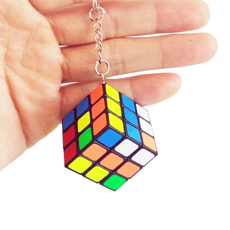 1pcs Mini 3rd order Magic Cube Keychain Children Kids Puzzle Educational Toy 
