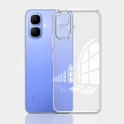 Transparent Soft Silicone Phone Case - Fashion Protective Cover Coque for Infinix Smart 10 (Clear)