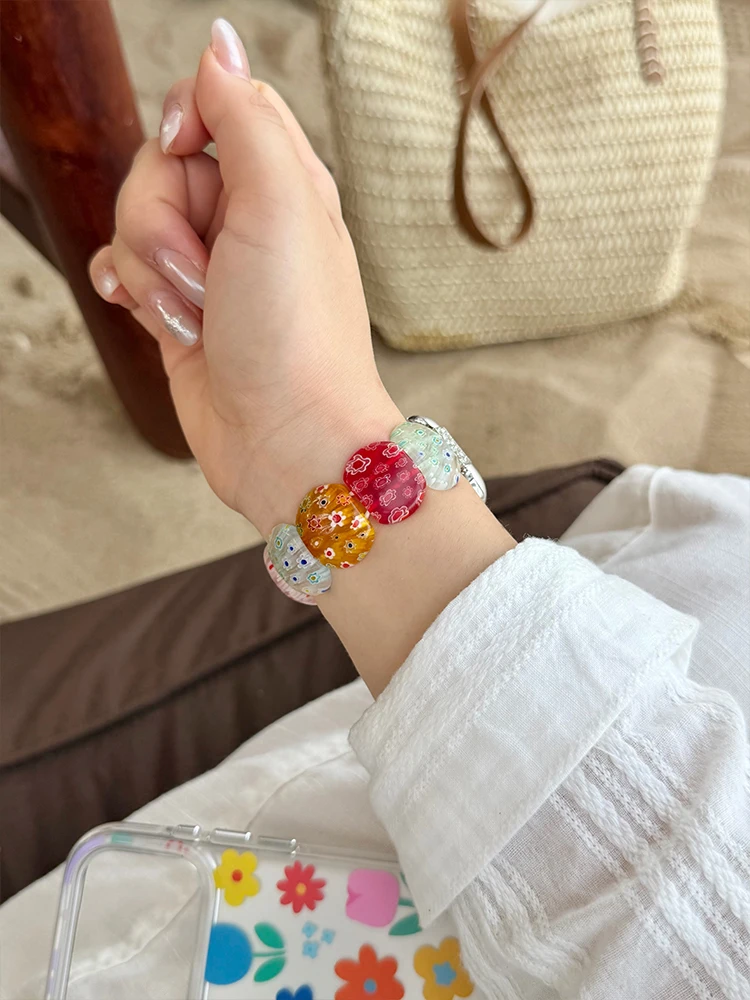 Elegant Crystal Elastic Band for Women - Stylish Watch Strap