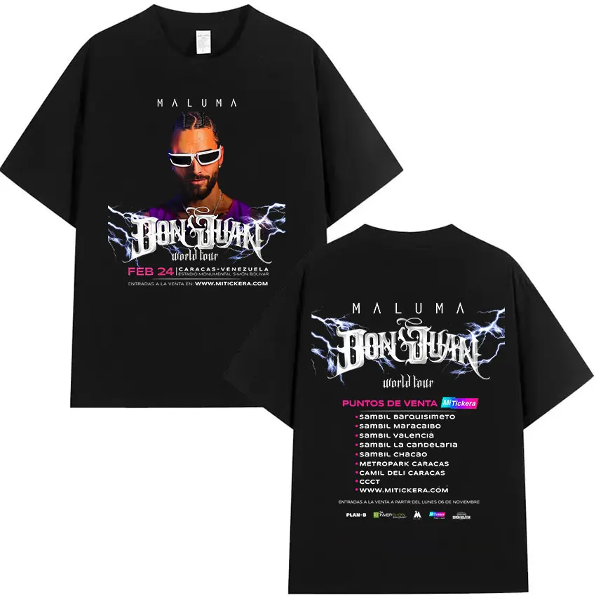 Rapper MALUMA 2024 Album Graphic T Shirt Men's Hip Hop Retro Style Short Sleeve T-shirt Fashion Oversized Cotton Tees Streetwear 5