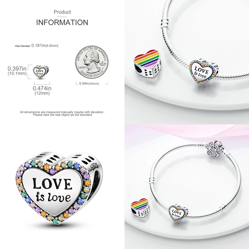 Charms Fit Pandora Original Bracelets Letter Plata De Ley Sterling Silver 925 Zircon Heart Beads Pendant Mushroom DIY Jewelry charm jewelry sterling silver jewelry beads charms sterling silver beads bead jewelry making silver charm bead charm bead beads jewelry sterling silver beads charm loose gemstone jewelry