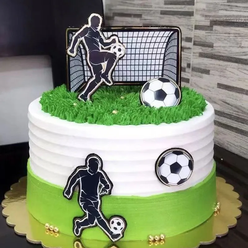 1set Football Cake Topper for Kids Birthday Party cake topper,cake toppers,cake decorations,birthday party supplies,party decorations