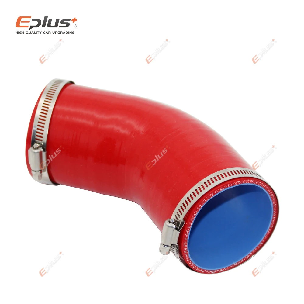 Silicone Hose Silicone Hose Connector EPLUS Universal Silicone Tubing Hose 45 Degrees Connector for Car Intercooler Turbo Intake Pipe Coupler Red Multi Size