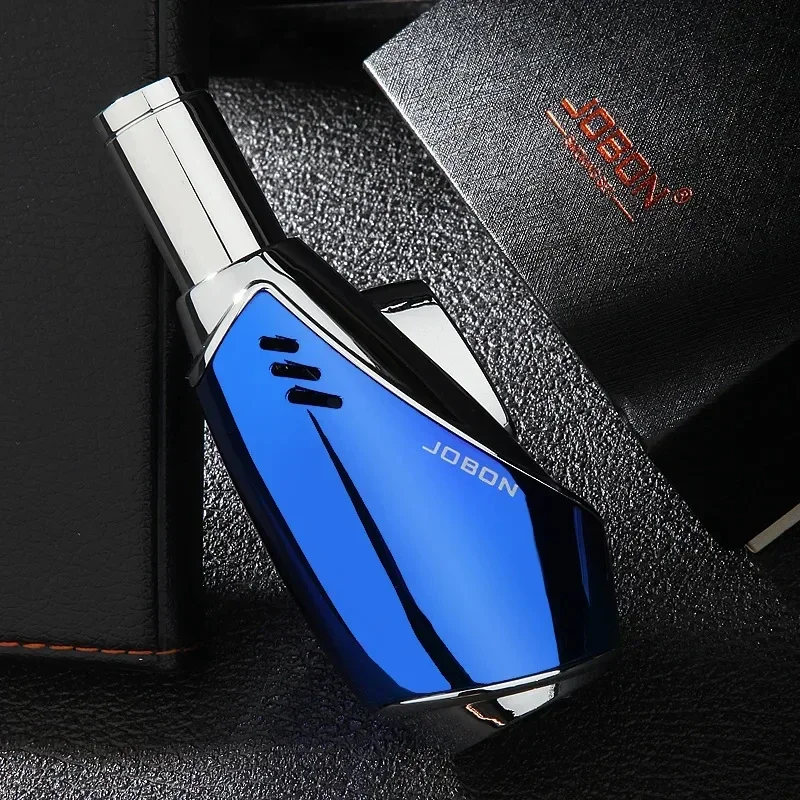 Metal Lighter JOBON Metal Torch Turbo Butane Gas Lighter Outdoor Windproof Blue Flame Jet Cigar BBQ Jewelry Baking Welding Home Tools