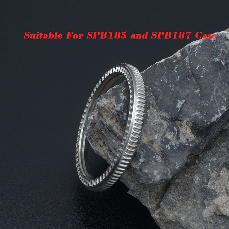 

Watch Case Steel Ring Fit SPB185 SPB187 SRPD Style Fashion Bezel Polished Finish