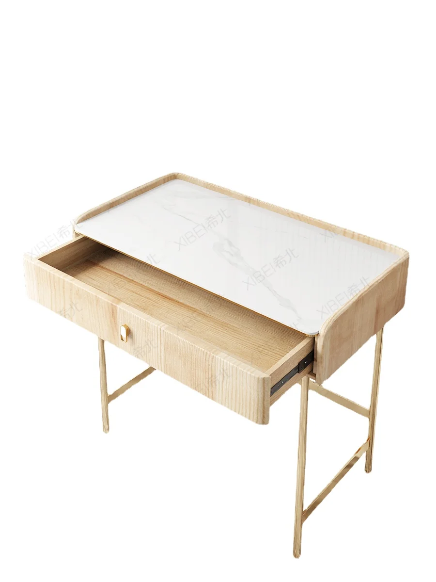

Wyj High Sense Stone Plate Makeup Table Bedroom Small Apartment Ins Style Dresser