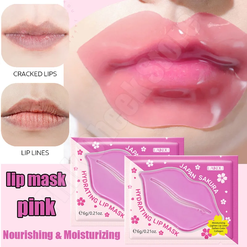 

Collagen Lip Masks Moisturizing Serum Remove Dead Skin Repair Anti Dry Crack Smooth Lip Fine Lines Pink Soft Lips Gel