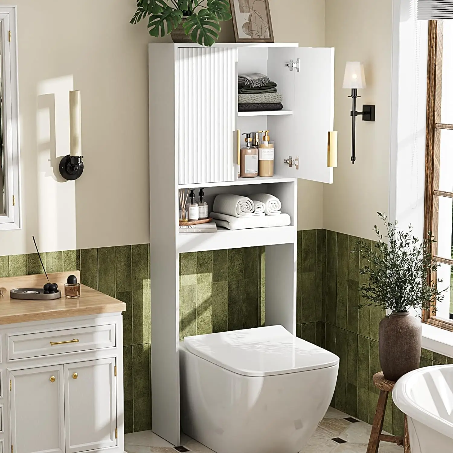 Over-the-Toilet Cabinet Storage 3