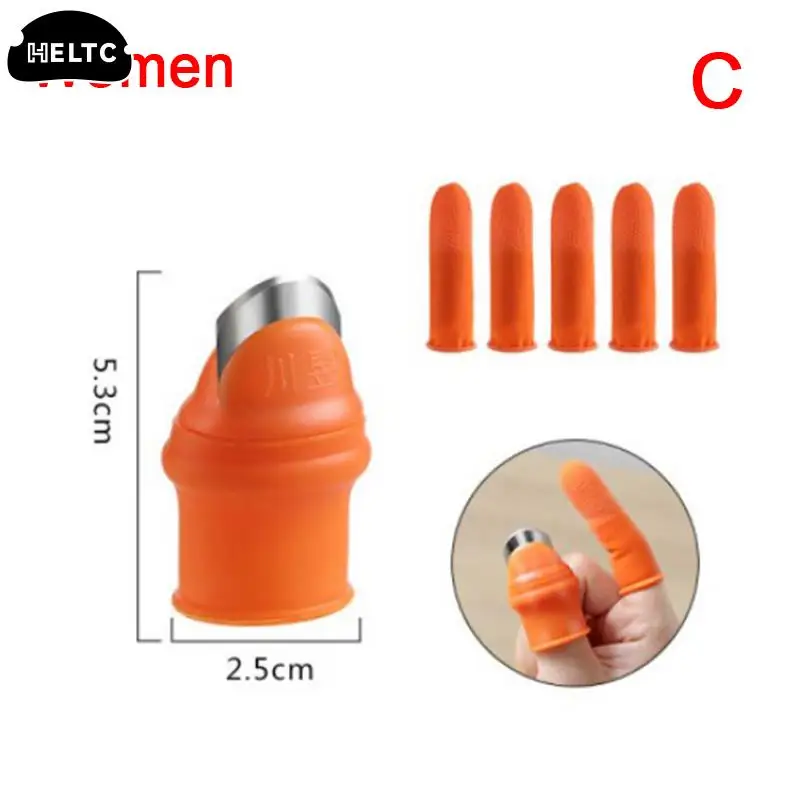 1pcs Vegetable Silicone Thumb Knife Finger Protector Harvesting Knife Plant Blade Scissors Separator Cutting Rings Garden Gloves