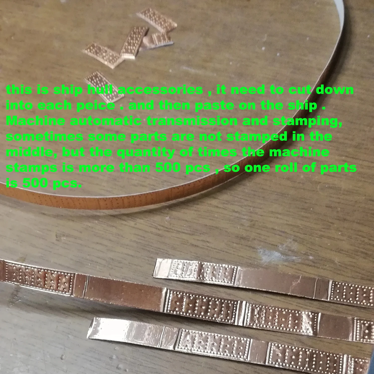 Adhesive Armour Copper Hull - Premium Ship Model Hull Accessories (500 pcs/roll)