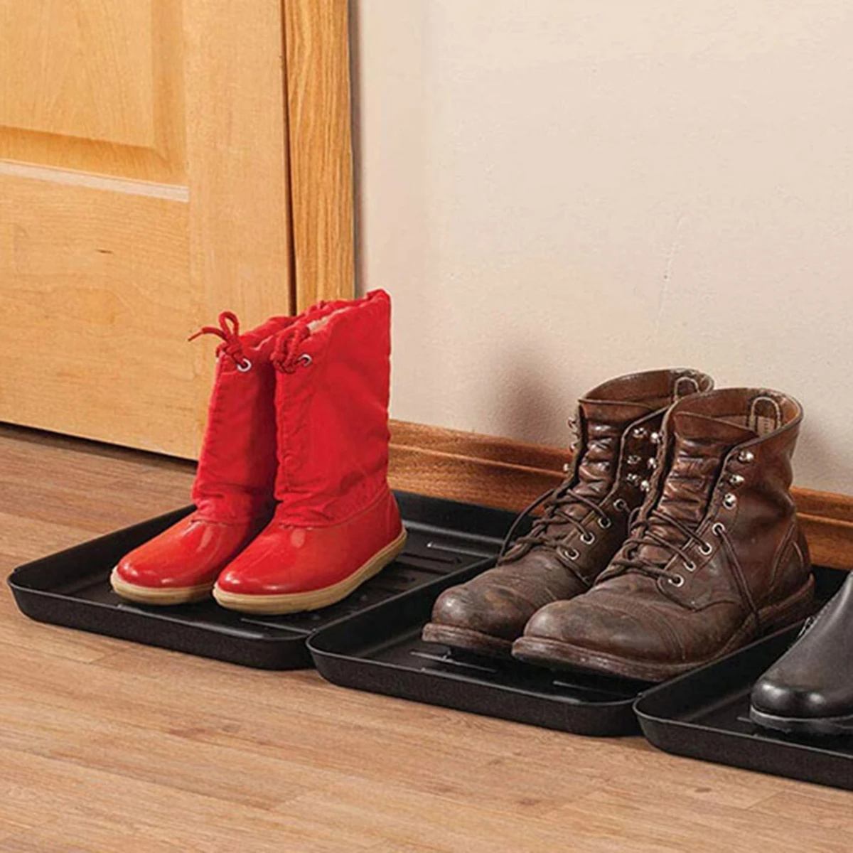 Storage Tray Kitchen Tray Bamboo Organizer Tray Boot Shoe Insole Dog Food Mat Garden Tool Indoor And Outdoor Multi-function Protected Floor Home Supplies