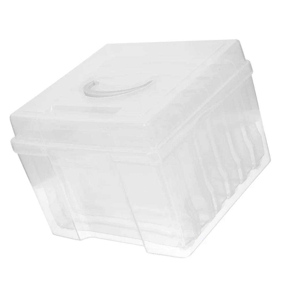 

Photo Storage Box Photos Holding Case Craft Containers Organizer Plastic Small Objects Boxes