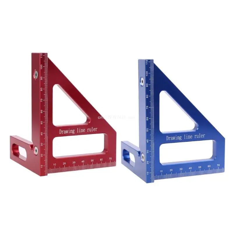 

Drawing Line Ruler Woodworking for Triangle Ruler Aluminum Alloy Carpenter Ruler