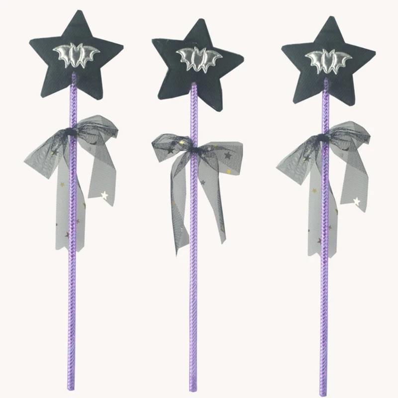 

Angel Fairy-Magic Wands Star Wand Costume Props Dress-up Wand Bat Wands Sticks Princess Role Play for Halloween Parties