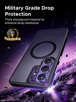 UGREEN For Samsung Galaxy S26 Ultra 2026 Magnetic Case Clear Hard Back Cover Cases for Samsung SamsungGalaxyS26 2026 Black TPU - Image 4