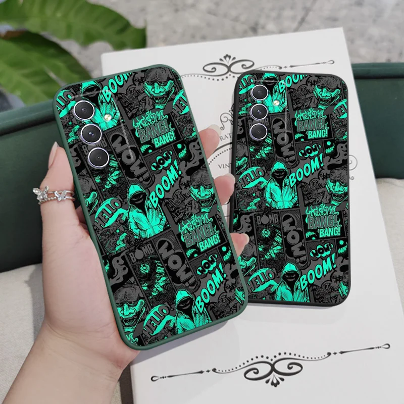 Blackened Clown Case For Samsung Galaxy A54 A34 A24 A14 A04 A73 A53 A33 A23 A13 A03 A72 A52 A52S A32 A22 A12 A71 A51 4G 5G