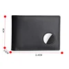 New Airtag Wallet Luxury Genuine Leather ID Credit Card Holder RFID Blocking Slim Anti-lost Business Men Folding Purse 3
