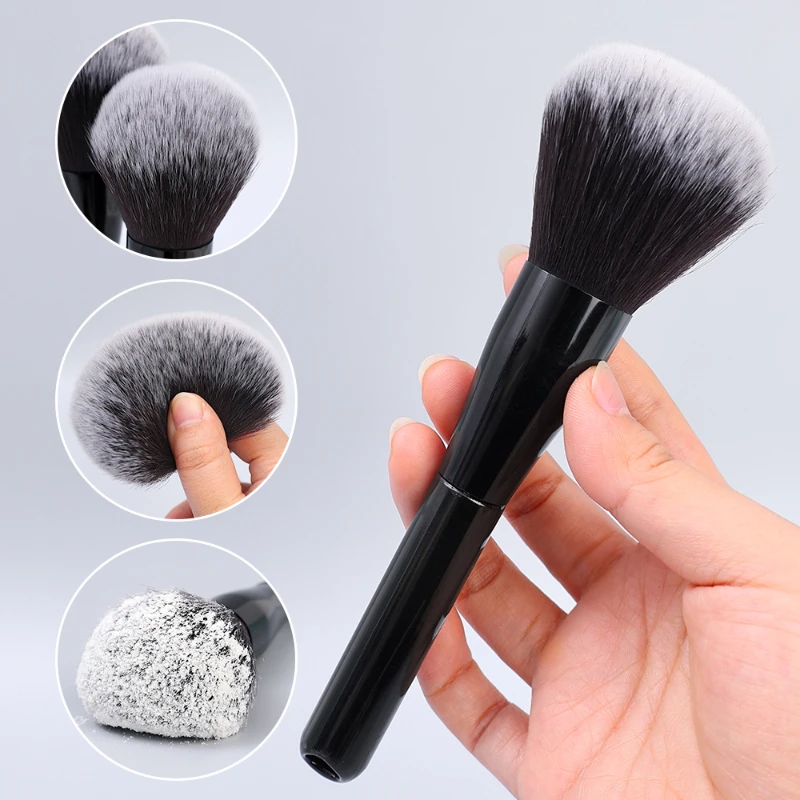 1PC Black Loose Powder Brush Soft Fluffy Multifunctional Foundation Blush  Makeup Brush Professional Beauty Make Up Brushes Tool - AliExpress