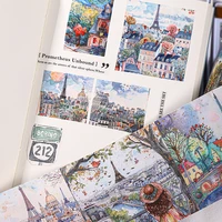 Mr.Paper kawaii Healing Journey Series Large Size Aquascape Tape scrapbooking tape sticker stationery supplies  washi tape set 4
