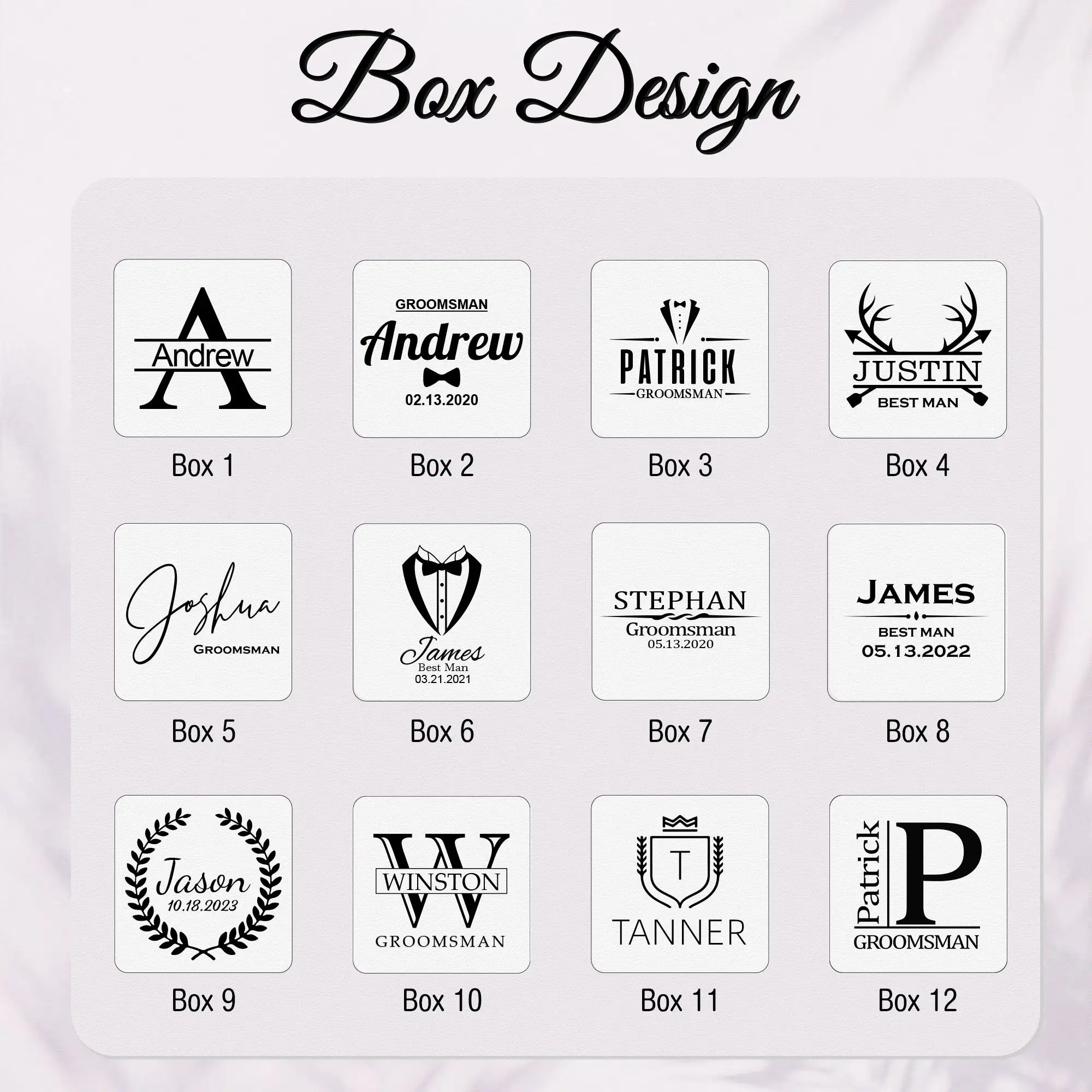 2023 Custom Bestman Wedding Cufflinks Personalize Stainless Steel Engraving Groomsmen Cufflinks For Men Wedding Gifts Jewelry